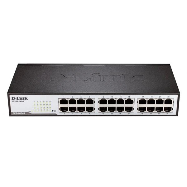 سوئیچ 24 پورت غیر مدیریتی و دسکتاپ دی لینک مدل DES-1024D